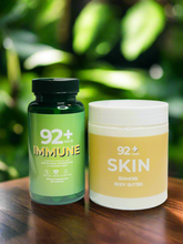 Load image into Gallery viewer, 92+ Immune + Skin Bundle with sea moss body butter and women's health capsules for hydration and wellness
