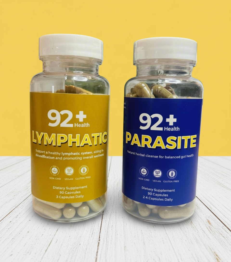 Discover the 92+ Full-Body Detox Bundle, a natural solution to cleanse and purify your body. Enjoy improved circulation and vitality with plant-based supplements.