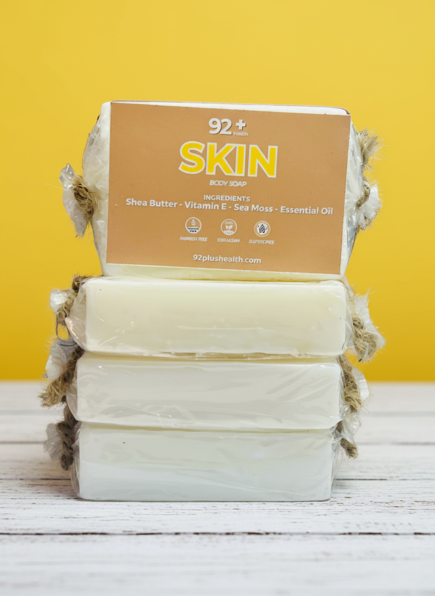 Experience the nourishing benefits of our Sea Moss Body Soap, enriched with Irish Sea Moss, Vitamin E, and Shea Butter for healthy, radiant skin.