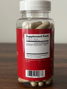 Bottle of 92+ Heart with Herbia Del Sapo capsules supporting heart health, cholesterol, blood pressure, glucose, and liver function