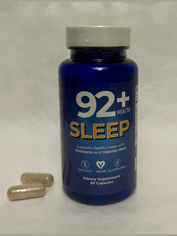 92 + Sleep Support
92 + Sleep Support
Experience a peaceful night's rest with our carefully crafted supplement, 92 + Sleep Support. Made with a blend of natural ingredients, includingSupplements92+ Health92 + Sleep SupportKLM