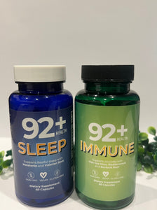 Sea moss daily multivitamins, Experience complete well-being with our dynamic duo – the 92+ Day and Night Bundle. Boost vitality with 92+ Immune Support and promote restful nights with 92+ Sleep Support. Embrace every moment with confidence and vitality. Try it now!